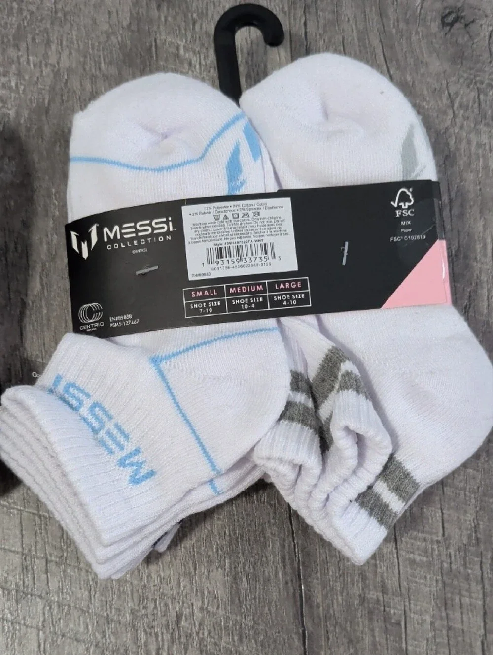 Messi Kids Lifestyle Ankle Socks, Set Of 2 6-packs, Shoe Size 7-10